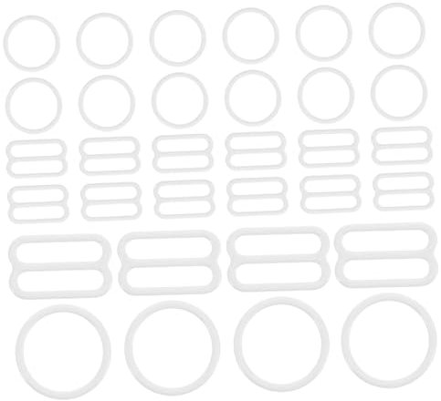 Bra Adjustment Buckle 20 Pairs White Alloy Bra Strap Clips Adjustable Shoulder Strap Fasteners for Lingerie Dresses Swimsuits with Easy Installation