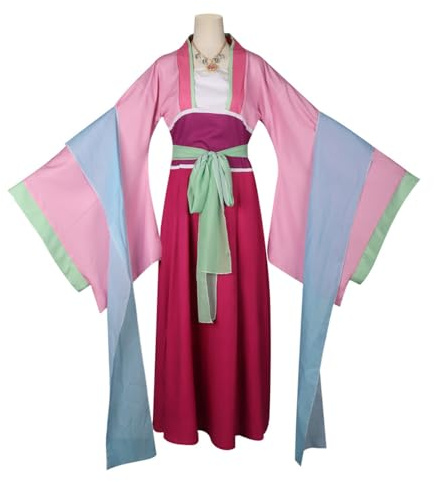 Gooyeh The Apothecary Diaries Costume de cosplay Maomao - Robe uniforme Role Paly - Robe en chanvre - Costume de carnaval pour femme - Costume de carnaval - Halloween - Costume de fête