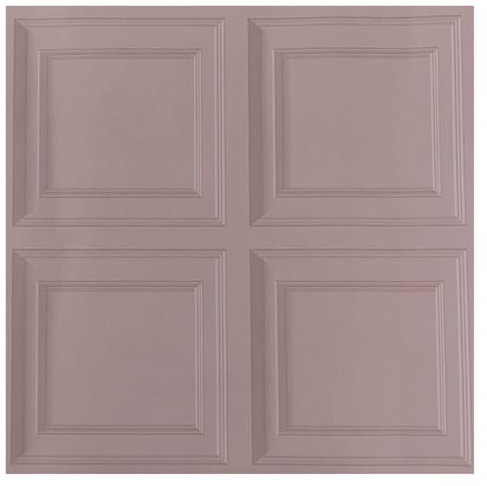 Futterpapier for Wände, Tapetenrolle, errötende Tapete mit Holzpaneeleffekt, realistische 3D-Tapete mit Holzpaneeleffekt, strukturierte Retro-Prägung(Pink)