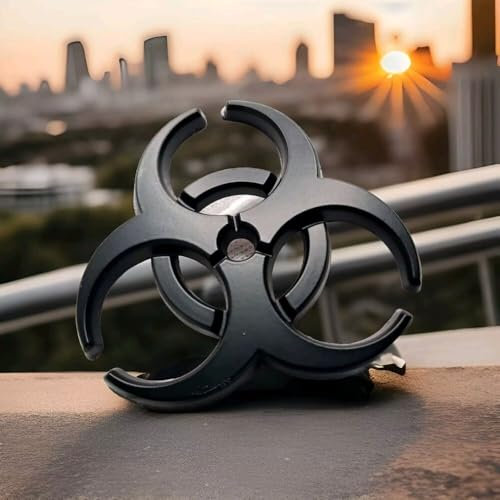 Adesivo 3D Biohazard Umbrella Corporation Emblema nucleare per auto in metallo