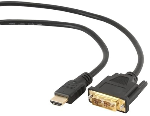 Glowster Cavo HDMI (M) a DVI (M) 18+1p, 1,8 m, collegamento audio e video ad alta definizione, ideale per monitor e proiettori.
