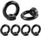 FYting 6 Pièces Anneau De Levage,Ecrou M8,écrous Vélo M8,Oeillet Inox pour Soulever des Accessoires, des Pots de Fleurs Suspendus, des Supports Swing, Une Décoration (Noir)