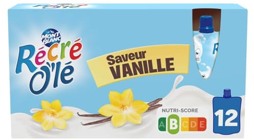 MONT BLANC – Goûters Laitiers à la Vanille, Texture Onctueuse pour une Pause Douce (12 x 85g) - Lot de 3 - vendu par Lot