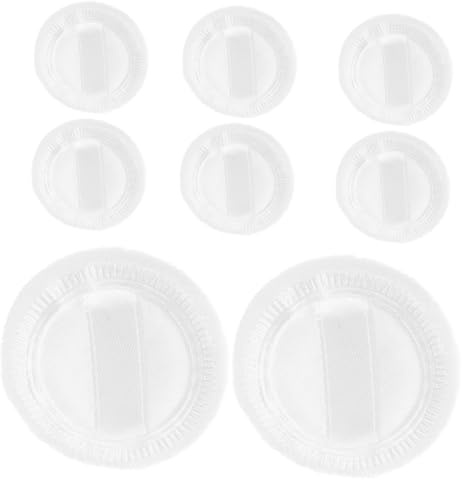 DECOMELODY 8piezas Borla de Terciopelo para Polvos Unidades Esponja para Polvos Sueltos para Difuminar Maquillaje Rostro Color Aleatorio