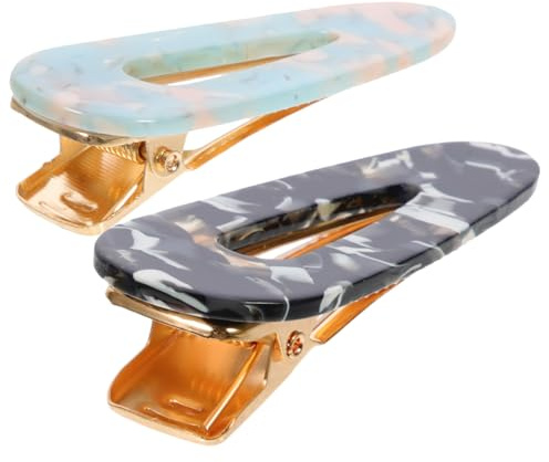MOTHNUR 2 pezzi Fermagli per Eleganti in Acrilico Clip Semplici per Donne e Ragazze Accessori per Acconciature Quotidiane e Speciali