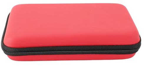 Jiawu Console de Jeu Résistante à l'eau-Cover -Cover Portable Protection Supérieure pour la Nouvelle 3DS XL, Ceinture de Poignet Confortable pour Les Amateurs de Jeu (Rouge)