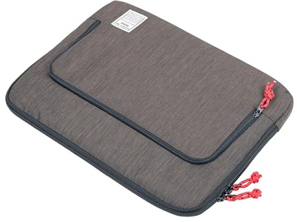TROIKA Borsa per laptop Black Business Carry 2 per laptop fino a 14 pollici, protezione dagli impatti, scomparto per cavi per accessori, con cinghie elastiche, maniglia per il trasporto, passante per