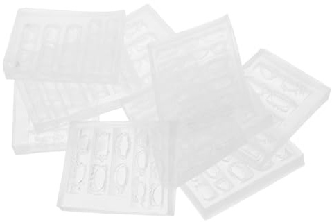 Hemobllo 10pièces Moules Silicone pour Nail Art Cadres DIY et Breloques pour Manucure Petits Moules Silicone pour Créer des Accessoires de Décoration