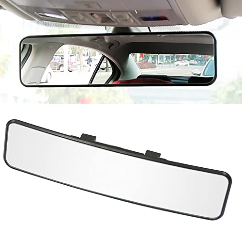 KITBEST Auto Rückspiegel, Universal Panorama Auto Innenspiegel, konvexer Weitwinkel Autospiegel, Clip auf Rückspiegel, um den toten Winkel effektiv für Autos SUV Trucks, Konvex (290x74mm)