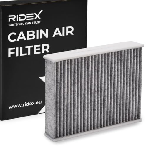 RIDEX 424I0475 Innenraumfilter Pollenfilter Aktivkohlefilter Höhe: 32 Breite: 146 Länge: 195 Kompatibel mit TOYOTA AYGO PAB4, KGB4, CITROËN C1 II PA, PS, PEUGEOT 108