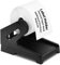 Etikettenhalter für Thermoetikettendrucker für Rollenetiketten Fanfold Etiketten Spender 4x6 Versand Etiketten Lagerung, Desktop Zubehör für Home Office Kleinunternehmen, Versand Zubehör (schwarz)