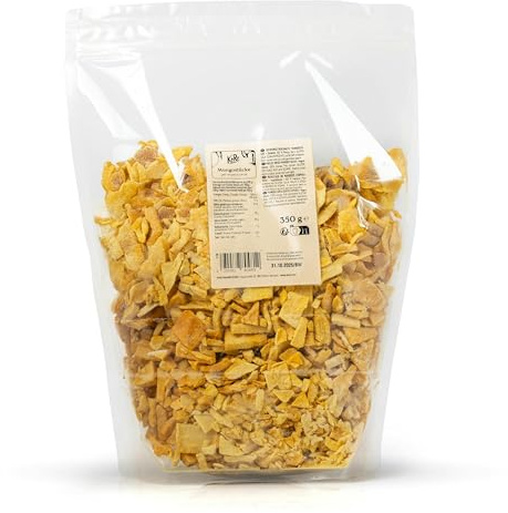 KoRo - Mango a pezzi liofilizzato 350 g - 100 % frutta - Nel muesli, nello yogurt o come snack - Freschezza croccante - Frutta per tutto l'anno - Senza zuccheri aggiunti*
