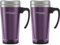 THERMO ThermoCafé Mug Voyage Translucide, Plastique, Violet translucide, 420 ML, 1 Unité (Lot de 1) (Pack of 2)