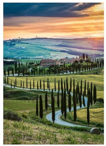 Ravensburger Puzzle 12001208 - Orciatal, Toskana - 1000 Teile Puzzle für Erwachsene und Kinder ab 14 Jahren, Puzzle mit Landschaft und Natur