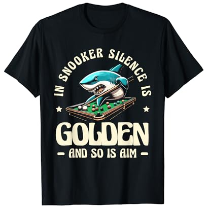 Beim Snooker ist Schweigen Gold und das Ziel des T-Shirt