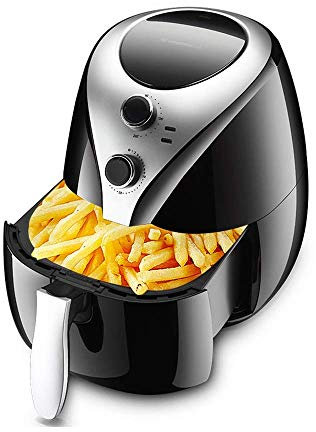 Freidora de aire, 5 litros de capacidad Freidora de aire Eléctrica Caliente Freidora de aire grande Horno Cocina de inducción sin aceite Freidora pequeña y profunda Electrodomésticos Freidora de aire