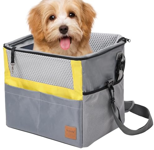 Cesta para Bicicleta para transportín para Mascotas, Cesta para Bicicleta para Perros, Impermeable y Transpirable, Cesta Multiusos para Mascotas, Incluye