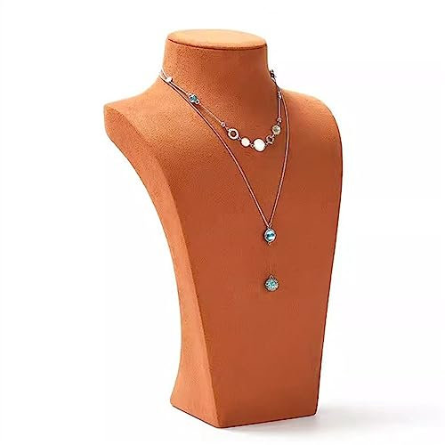 Lizhuzhuzs28 Schmuckhalter 3D-Halsketten-Schmuck-Display-Büstenständer – dreidimensionaler freistehender Anhänger-Kettenhalter, Aufbewahrungsorganisator Schmuckbaum(10 * 5 * 13.5cm)