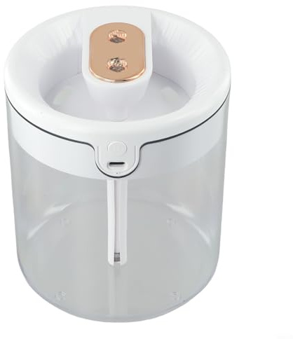 babominimer Dual Spray Air Humidifier 2L Large Capacity With LCD Humidity Display For Home Office Bedroom(White)