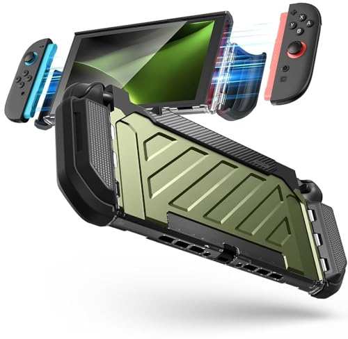 SUPCASE for Nintendo Switch 2 Case 2025 (Unicorn Beetle Pro), [Military-Grade Protection] [Magnetic Joy Con Controllers Friendly] Dockable Integrated Cover Accessories for Nintendo Switch 2 (Guldan)