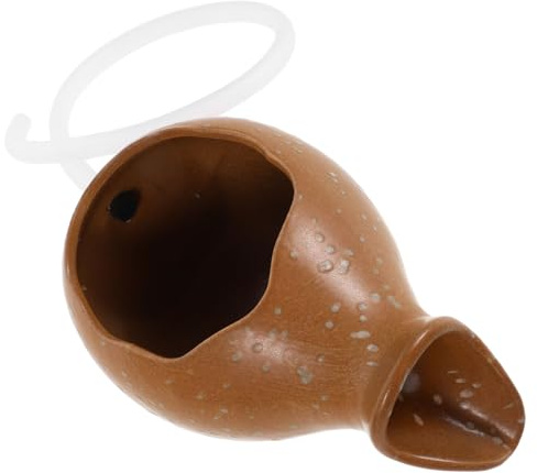 MAGICLULU Fontaine à Jet Eau pour Bassin Jet Eau pour Fontaine Décoration Céramique Pichet Cascade pour Jardin Terrasse Aquarium Pot Hydroponique Ouvert pour Plantes