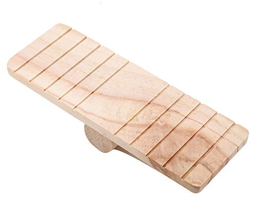 Haofy Juguete de Balancín de Madera para Mascotas Pequeñas, Madera, Juguete Interactivo para Masticar para Hámster Jerbo Chinchilla, Promueve el Juego y la Salud Física
