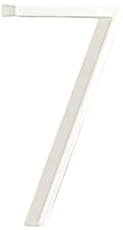 Husnummer, Vit aluminiumlegering flytande husnummer 125 mm (5 tum) 0-9(7)