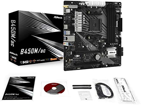 Asrock Scheda madre B450M/AC AM4 B450