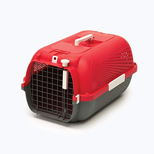 Catit Transportbox für Katzen, Mittel, Rot