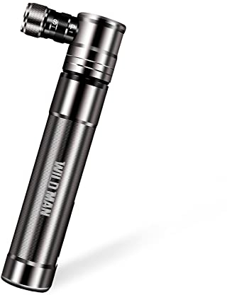 Mini Fahrradpumpe, Tragbare Luftpumpe Fahrrad für Presta und Schrader,Kein Adapter Erforderlich, 100 PSI Pumpe Fahrrad mit Nadel & Rahmen, für Rennrad, Mountainbikes, BMX und Ball