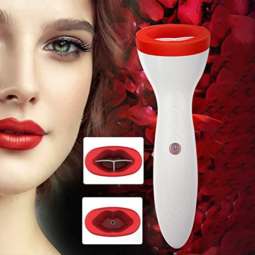 Altsuceser Elektriskt läppplumper verktyg, läpp plumper enhet, fysisk rörelse läppförstärkare plumper verktyg, läppsugning plumper munverktyg 450 mAh vit