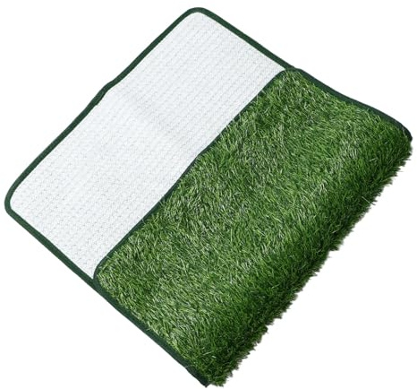 Qcwwy Hundegras-PIPI-Pads, Kunstrasen-Teppich, Rasen für Welpen-Töpfchen-Training, Waschbare Grasmatte, Pee Grass, Wiederverwendbare Hunde-Töpfchen-Trainings-Teppich-Matte für Drinnen