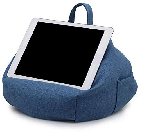 Eastuy Tablet Ständer Kissen Kissenständer Buchkissen Soft Tablet Computer Kissenhalter Tragbarer Tablet Ständer Multi-Angle Pillow Lap Stand Mit Seitentasche Für Tablets Phones Books