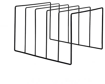 Schallplattenaufbewahrung Ständer zur Aufbewahrung von Schallplatten – Drahtgestell aus beschichtetem Metall for bis zu 50 Schallplatten, einfaches und modernes Konzeptdesign for 12-Zoll-Schallplatten