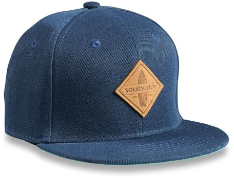 Soulbuddy Kinder Cap – Unisex Kinderkappe – Schirmmütze für Jungen & Mädchen – Trendiger Sonnenhut für Outdoor & Freizeit Blau-Türkis – Größe L