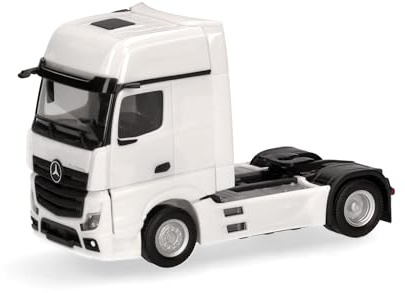 Herpa LKW Modell Mercedes-Benz Actros L Gigaspace Solozugmaschine 2achs, Miniatur im Maßstab 1:87, Sammlerstück, Made in Germany, Kunststoff