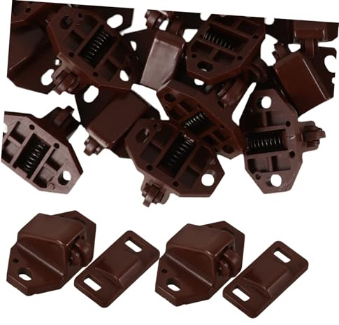 WOONEKY Cierres De De Bola Para Puertas Interiores y Armarios De Plástico, 20 Piezas, Diseño Doble Antiruido, Accesorios De Cierre Para Muebles y Puertas