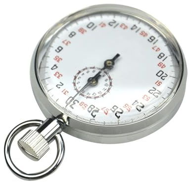 WESLNN Mechanische Stoppuhr Aus Stahl, for Leichtathletik, Laufen, Wettkampf, Stoppuhr, Metall, for Sport, Rennen, Training, Timer