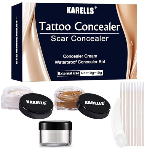 Tattoo Concealer,Scar Concealer,Tattoo Cover up Concealer,Narben Tattoo Concealer,Wasserdicht Abdeckstift,Natürliches Makeup,zum Abdecken von narben,Muttermalen,Tätowierungen,Geeignet Für Alle Hauttön