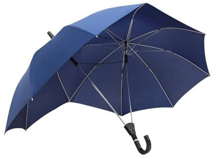 Gissroys Ombrelli eleganti della coppia dell'ombrello di due persone con la caratteristica immediatamente aperta forte tettoie della struttura della lega per i giorni, blu navy