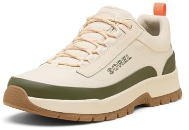 Sorel Men's Outing NW Sneaker Low, Bleached Ceramic/Utility Green, 8