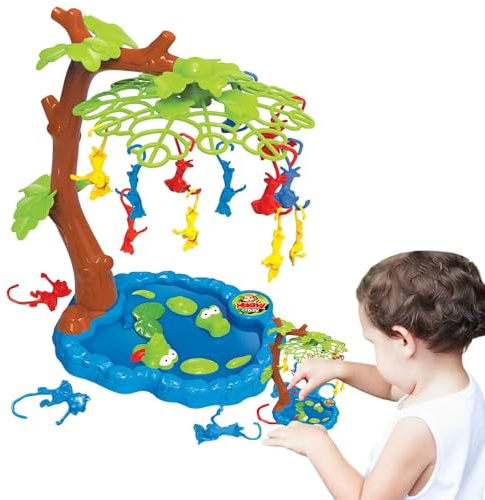 Monkeing Around the Game for Kids, Monkey Game for Toddlers | Monkey Climber Trees Balance Game - Educational Board Parent-Child Toy Interactive Decoration p
