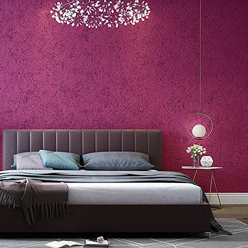 IHFMPFKJ Tapete im nordischen Stil, lila Tapete für Schlafzimmer für Erwachsene, 3D-Tapete für Wohnzimmer, Moderne minimalistische Vliestapete, geprägte Tapetenrolle, Kindertapete für Jungen und Mädc