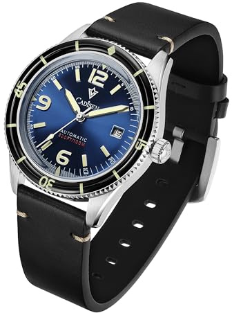 CADISEN Automatik Uhr Herren Mechanische Wasserdicht Beiläufig Unternehmen Ledergürtel