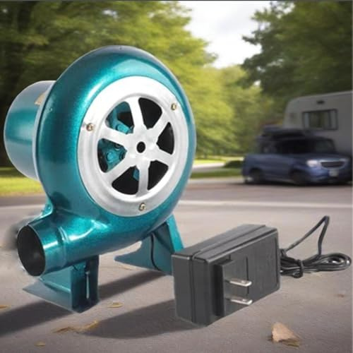 JOUFNING Soffiatore d'Aria Centrifugo Elettrico 220V - Ventilatore con Pompa E Regolatore, Soffiatore Elettrico per Fucina A velocità Variabile, Soffiatore per Forgia(40W)