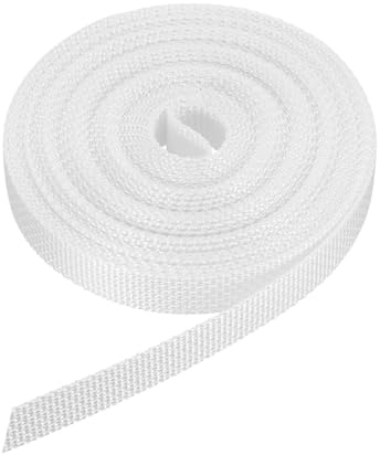 QUARKZMAN Correa para Persianas Enrollables Puertas 6m x 14mm Blanco | Cuerda de Reemplazo Fabricado en Polipropileno, Kits de Enrollador Atornillable de Correa Empotrado, Ventanas