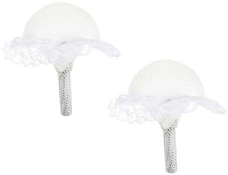 WRITWAA 2 Pezzi Supporto Bouquet Nozze in Materiale Durevole per Manico Fiori da Sposa Accessori DIY per Bouquet Floreali Colorati Misti per Matrimoni e Cerimonie