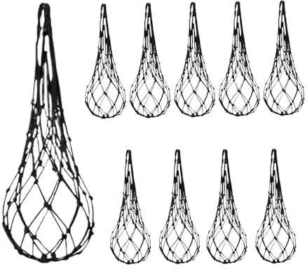 Wassermelonennetze – Stütznetz für Obst und Spalier Kürbis, 10 Stück, verstärktes Stütznetz für Obst, Ernte, Gartenarbeit, Obstgärten, Gemüsegärten, Hochkultur | Schutz