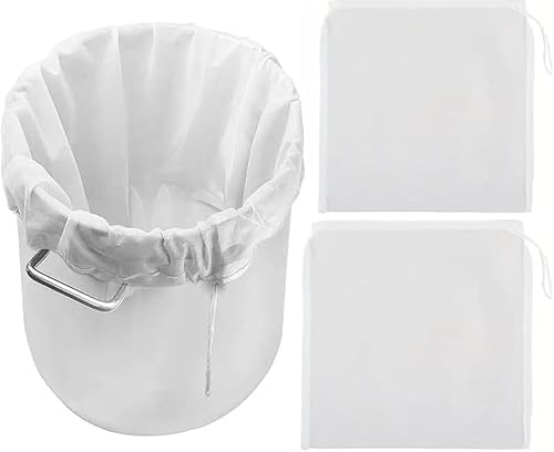 Firavggu Filterbeutel Siebbeutel Brew Bag 100 Micron 45 * 60cm, 6 Stk