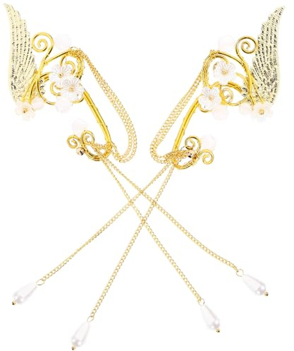 HANABASS Orecchini Ear Cuff Clip da Donna con Nappa in Leggero Non Piercing Design Elegante e Resistente per Ragazze Teen Accessorio Moda per Padiglione Auricolare